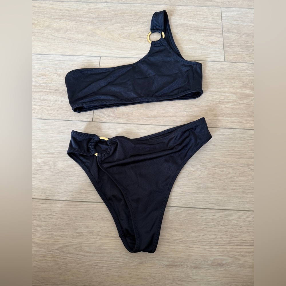 PacSun Storm Reid Black Bikini Set